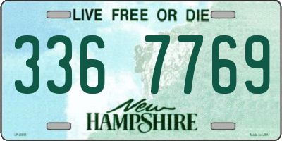 NH license plate 3367769