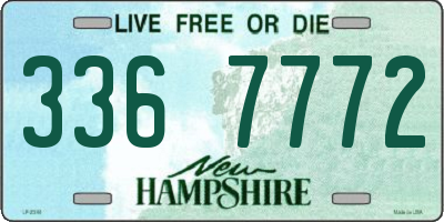 NH license plate 3367772