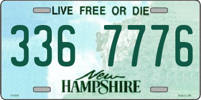 NH license plate 3367776