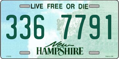 NH license plate 3367791