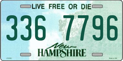 NH license plate 3367796