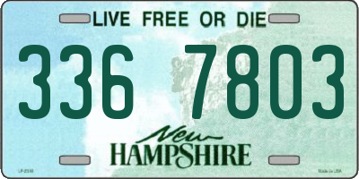 NH license plate 3367803