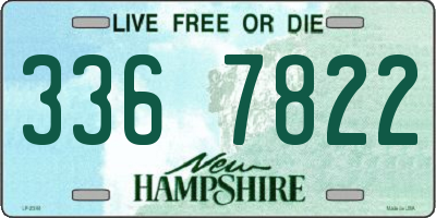 NH license plate 3367822