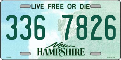 NH license plate 3367826