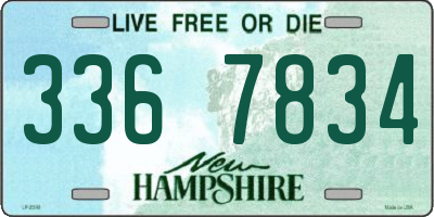 NH license plate 3367834