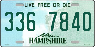 NH license plate 3367840