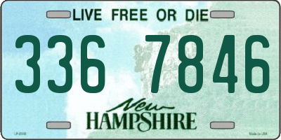 NH license plate 3367846