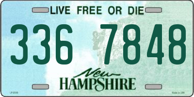 NH license plate 3367848