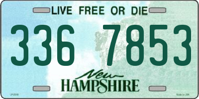 NH license plate 3367853