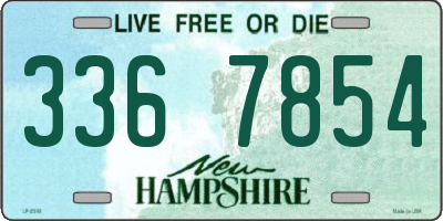 NH license plate 3367854
