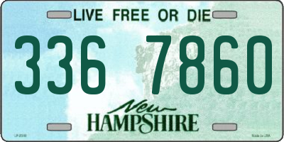 NH license plate 3367860