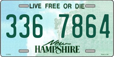 NH license plate 3367864