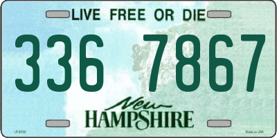 NH license plate 3367867