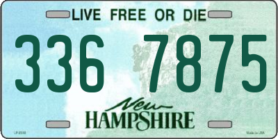 NH license plate 3367875