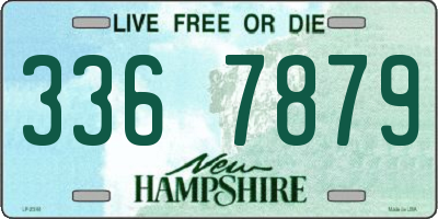 NH license plate 3367879