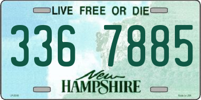 NH license plate 3367885