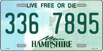 NH license plate 3367895
