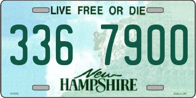 NH license plate 3367900