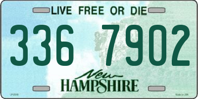 NH license plate 3367902