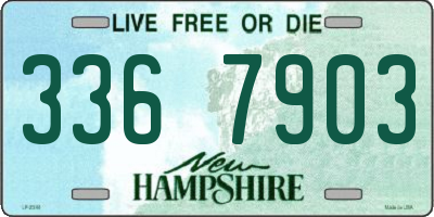 NH license plate 3367903