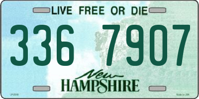 NH license plate 3367907