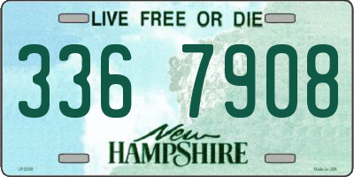 NH license plate 3367908