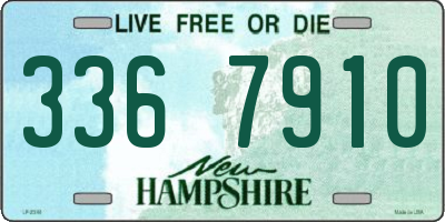 NH license plate 3367910