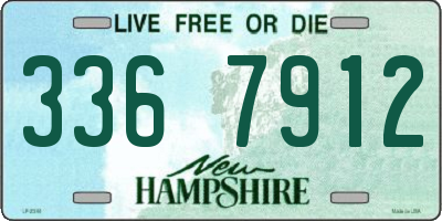 NH license plate 3367912