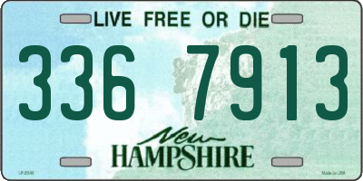 NH license plate 3367913