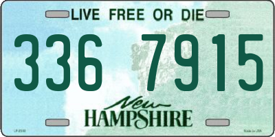 NH license plate 3367915
