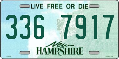 NH license plate 3367917