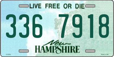 NH license plate 3367918