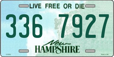 NH license plate 3367927