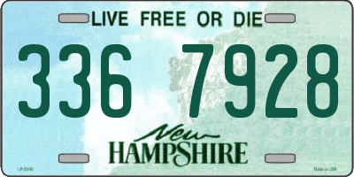 NH license plate 3367928