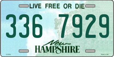 NH license plate 3367929