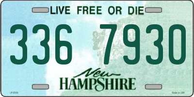 NH license plate 3367930