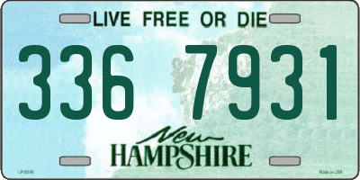 NH license plate 3367931