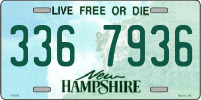 NH license plate 3367936