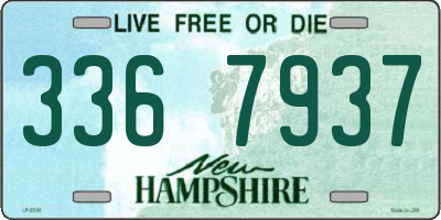 NH license plate 3367937