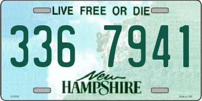 NH license plate 3367941