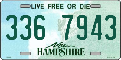 NH license plate 3367943