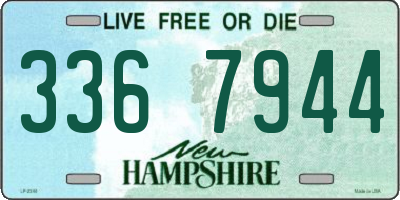 NH license plate 3367944