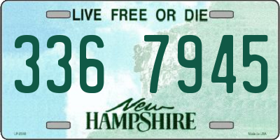 NH license plate 3367945