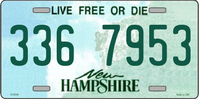 NH license plate 3367953