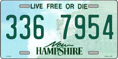 NH license plate 3367954