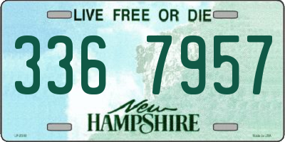 NH license plate 3367957