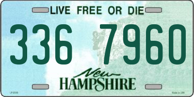 NH license plate 3367960
