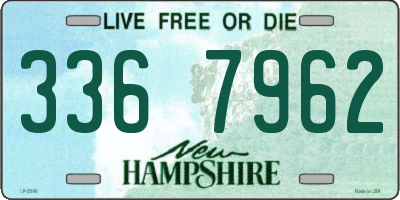 NH license plate 3367962