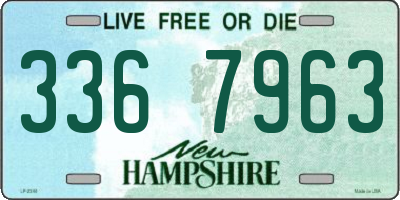 NH license plate 3367963