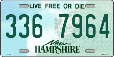 NH license plate 3367964